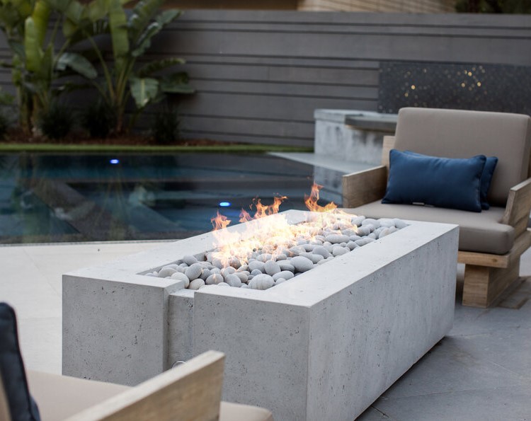 Firepits Smooth Concrete