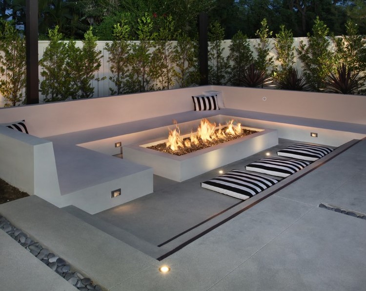Outdoor Seating Smooth Concrete